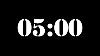 5 Minute Timer | 300 Second Timer | 5 Minute Countdown