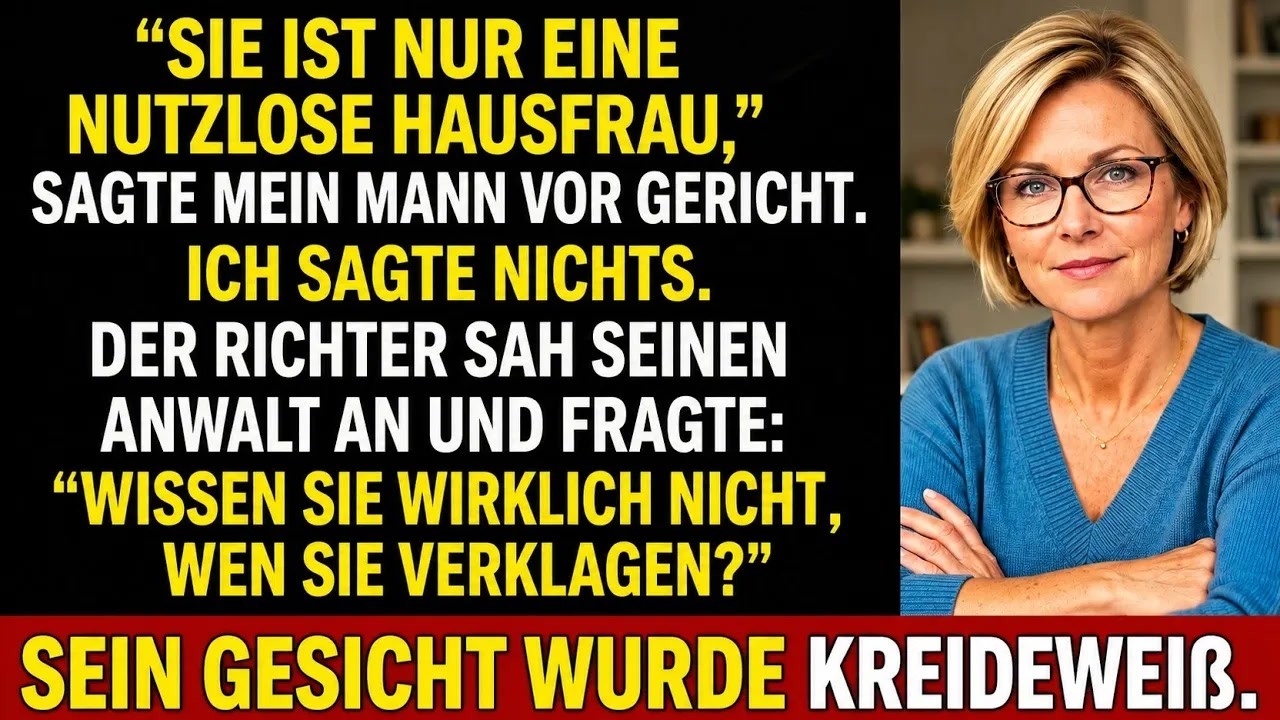„Sie ist doch nur eine nutzlose Hausfrau ohne eigenes Einkommen.“ Mein eigener Ehemann stand vor Gericht und zeigte mit dem Finger auf mich, während sein Anwalt grinsend danebenstand. Nach dreißig...