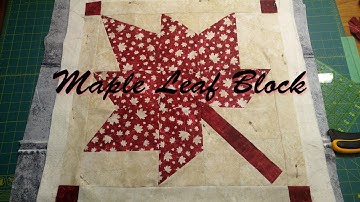 Large Maple Leaf Block