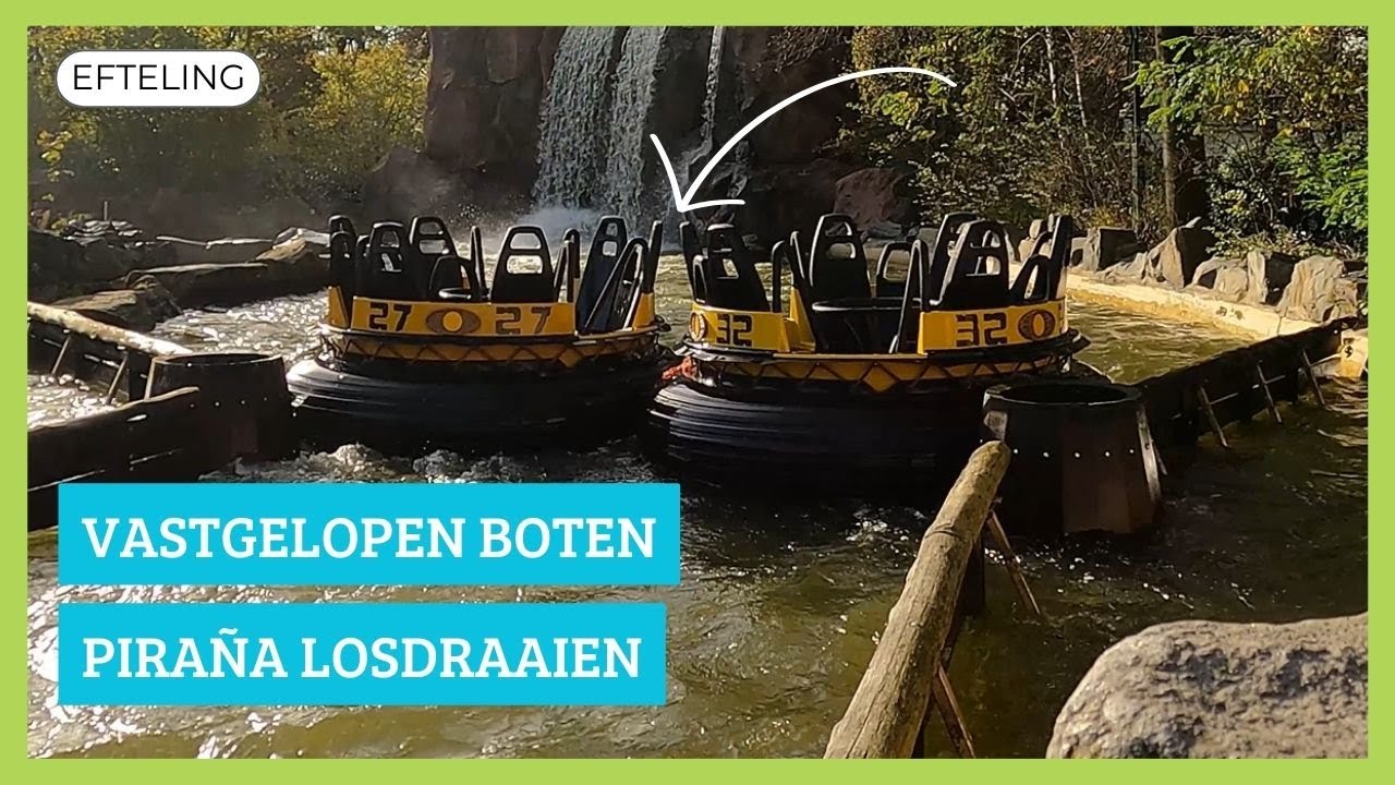 Vastgelopen boten in Piraña worden losgedraaid - Efteling
