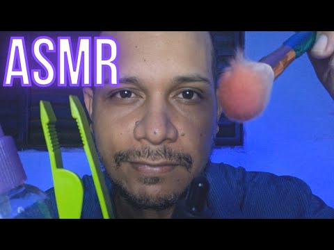 ASMR CASEIRO TIRANDO ENERGIA NEGATIVA E MASSAGEM NO SEU ROSTO #asmrcaseiro