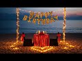 Romantic Date Night ❤️ Happy Birthday Background | Birthday Surprise Decoration | Couple Date Night