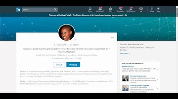 LinkedIn New UI   2nd Degree connnection profile