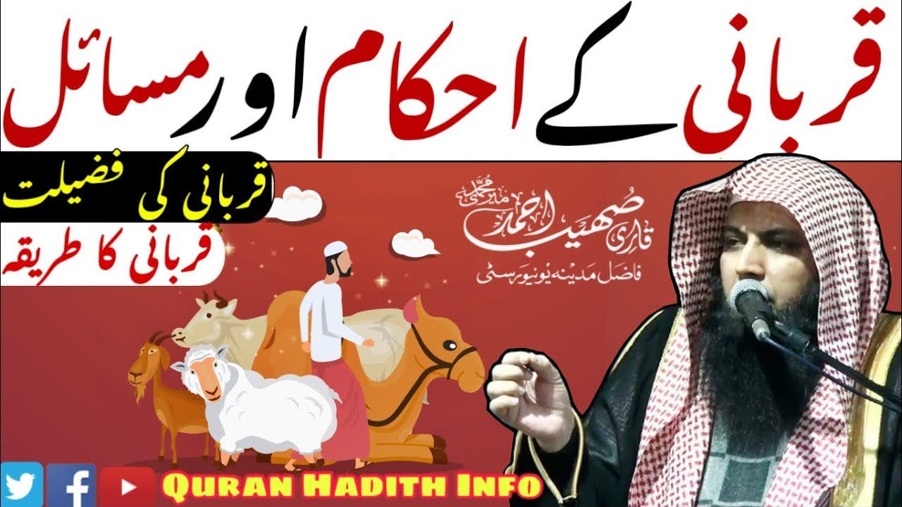 Qurbani Ke Masail Aur Fazail | Qari Sohaib Ahmed Meer Muhammadi