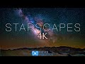 Starscapes 4k stunning astrolapse ambient film with space music for deep relaxation  sleep