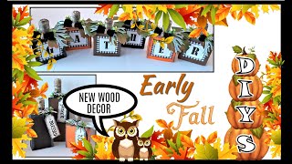 Fall Diy's I Free Finds I Wood Pumpkins I Farmhouse Pumpkin Idea's I High End I Houten Pompoenen I