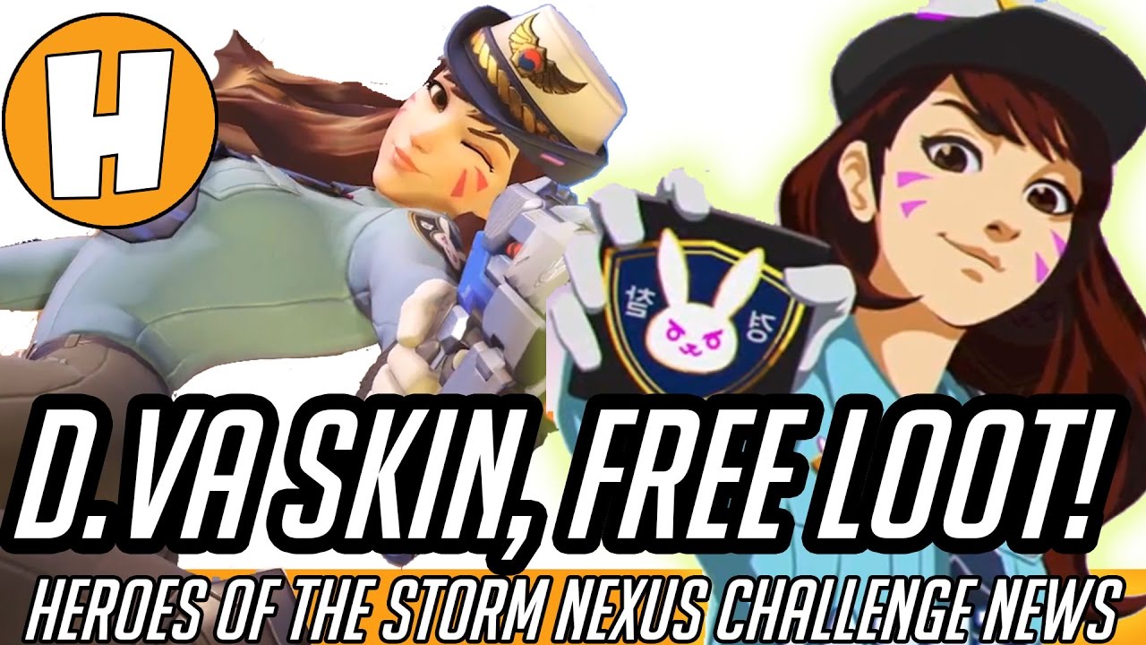overwatch ฟรี 2018 New 2022 Overwatch - NEW Officer D.va Skin, Free Loot Boxes! (Heroes of The Storm 2.0 News!)