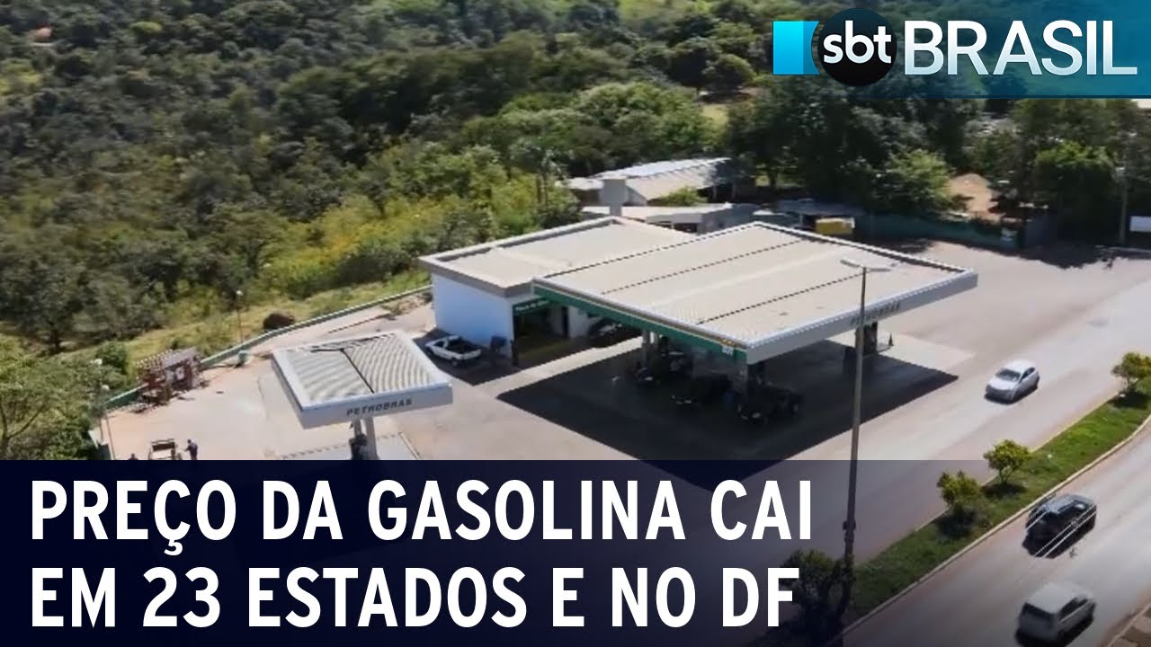 Preço da gasolina caiu em 23 estados e no DF, diz ANP | SBT Brasil (09/07/22)