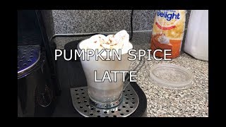 PUMPKIN SPICE LATTE TUTORIAL - How to make a latte