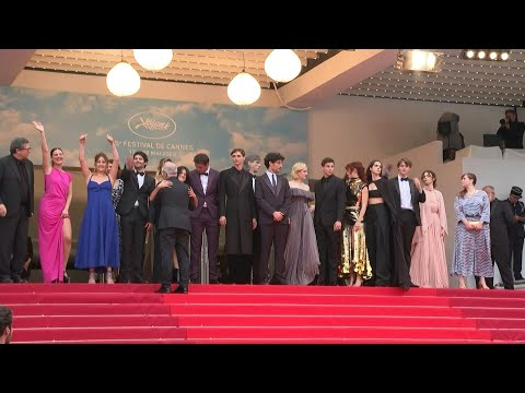 Cannes: Cast And Crew Of 'Forever Young' By Valeria Bruni Tedeschi On The Red Carpet | Afp
