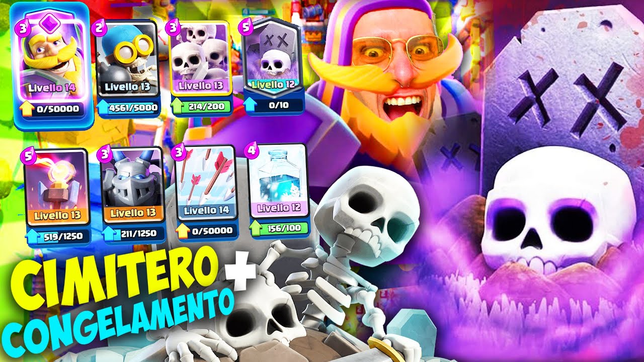 CIMITERO + CONGELAMENTO su CLASH ROYALE.. PER POCO NON SPACCO TUTTO !!