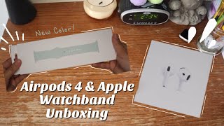 Airpods 4 &amp; Apple Watchband Unboxing📦