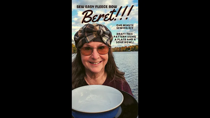 How To Make an Awesome Fall Beret using a DINNER PLATE and BOWL!