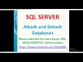Attach and Detach database in SQL Server | copy databases in sql server | sql attach database