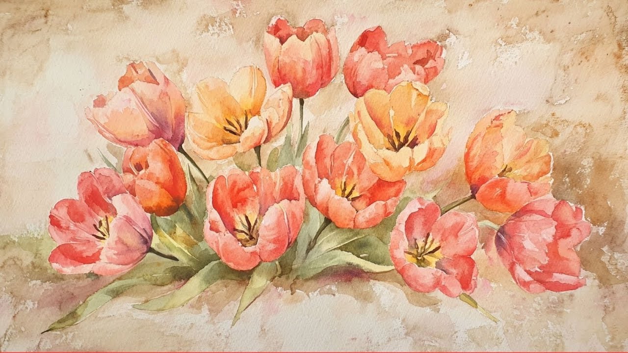 Vintage Moody Oil Painting | Gold Framed Art Screensaver for TV