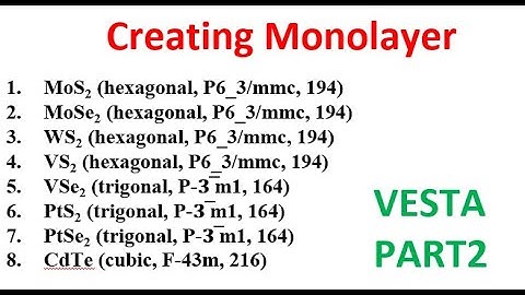 Creating mono layer explanation in VESTA: PART2