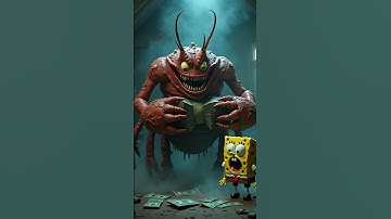 Horror version of the characters from SpongeBob SquarePants #scary