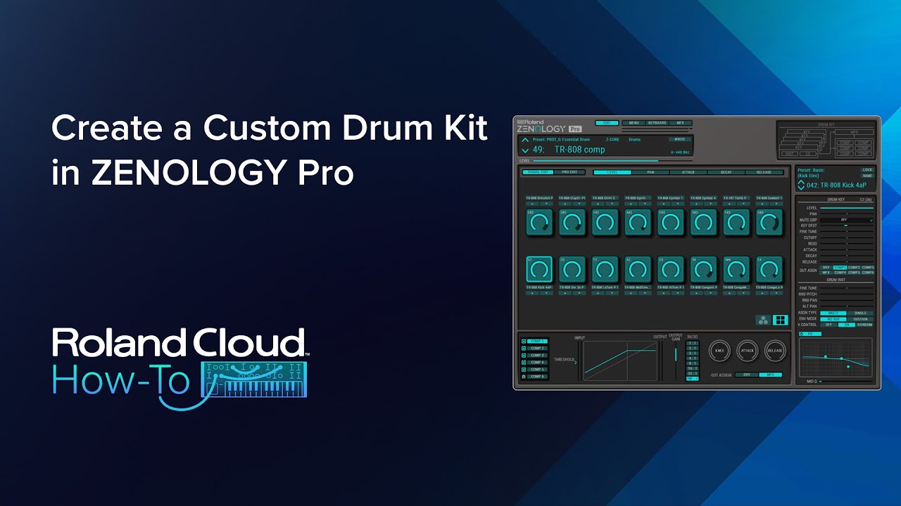 Roland Cloud HowTo Create a Custom Drum Kit in ZENOLOGY Pro YouTube