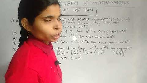 NOV 2020,MCQ QUESTION 13,CSIR NET/JRF MATHEMATICAL SCIENCES.