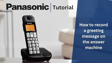 How to record a greeting message on the answer machine on your Panasonic home phone
