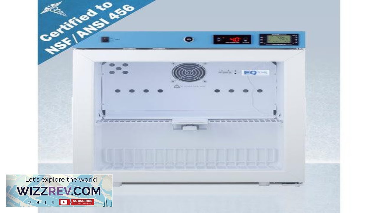 EQTemp 19" Wide Compact Medical Refrigerator