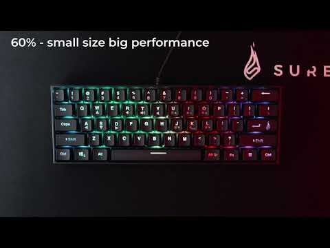 SureFire KINGPIN M1 60% Mechanical RGB Gaming Keyboard