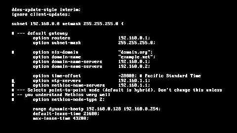 Red hat linux tutorial 42  The DHCP Service