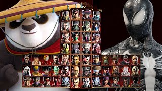 Mortal Kombat 9 - PO KUNG FU PANDA 🐼& SYMBIOTE 🕸 - Expert Tag Ladder - Gameplay @(1080p) - 60ᶠᵖˢ ✔