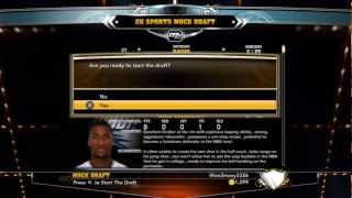 Pre-Draft Interviews + NBA Draft (My Career Mode 2K13)