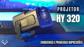 HY 320 o Melhor PROJETOR pelo Menor Preço - Unboxings e Primeiras impressões - LC ALPHA