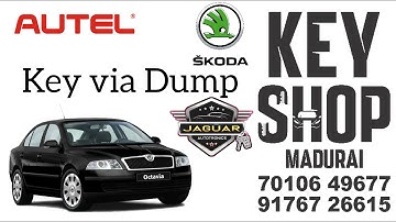 Skoda old ALL KEY LOST VIA DUMP- AUTEL 508/608 #keyprogramming #autel #key #skoda #volkswagen #keys