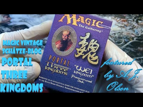 Magic Vintage Schätze 65: 200stes Abo! PORTAL THREE KINGDOMS (1999) Theme Deck WEI KINGDOM Mtg