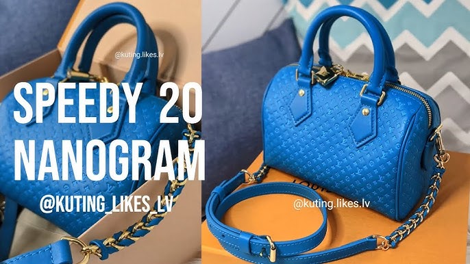 Louis Vuitton Speedy Bandouli√ Re 20, Navy, One Size