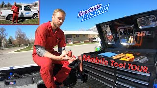 Mobile mechanic mini truck tool tour. detailed tool setup.