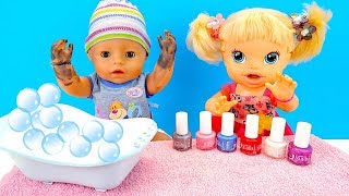 Чёрные Руки или Маникюр для Миши Куклы Пупсики #Бебибон, Беби Элайв Играем Как Мама Чёрные Руки или Маникюр для Миши Куклы Пупсики #Бебибон, Беби Элайв Играем Как Мама