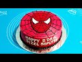 SPIDERMAN🕷Cara membuat kue Ulang Tahun SPIDERMAN