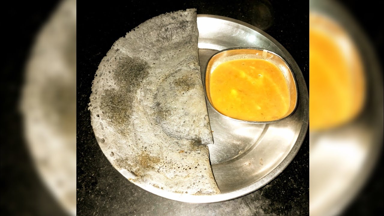 Valentine's day special Dosa Black Dosa / Charcoal Dosa recipe