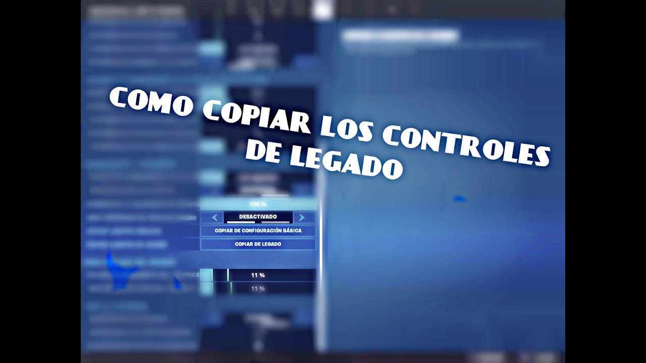 SI JUEGAS FORTNITE EN MANDO Y USAS LOS CONTROLES DE LEGADO ESTO TE ...