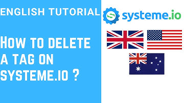 How to delete a tag on systeme.io ?