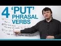 4 Phrasal Verbs with PUT - put up, put on, put away, put together