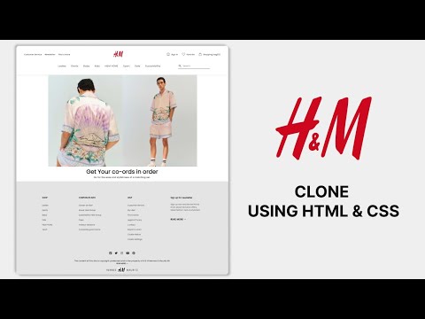 Cloning H&M website using HTML and CSS | @HMChannel1 - YouTube