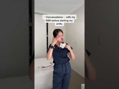 Nurse peptalk with her n95 mask #nurse #youtubepartner #shorts