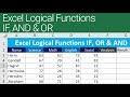 Excel Logical Functions IF, AND, OR