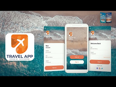 TRAVEL APP - Ionic 5 UI - Ep 9 | Welcome, Login & Signup Screens | Auth Screens