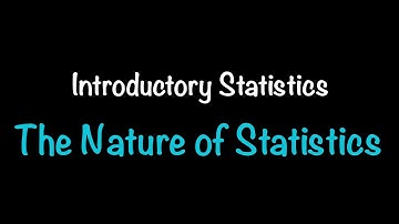 Introductory Statistics: Chapter 1--The Nature of Statistics (1.1-1.3) | Math with Professor V