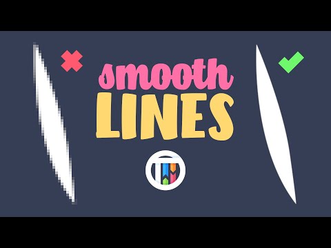 How to get 100 SMOOTH LINES in Krita Fix Jagged Edges