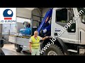 Brandnew iveco 4x4 service truck with crane   jd europe group export antwerp port freezone