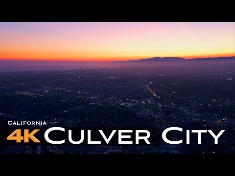 CULVER CITY 2022 🇺🇸 Drone Aerial 4K Los Angeles California | USA United States of America