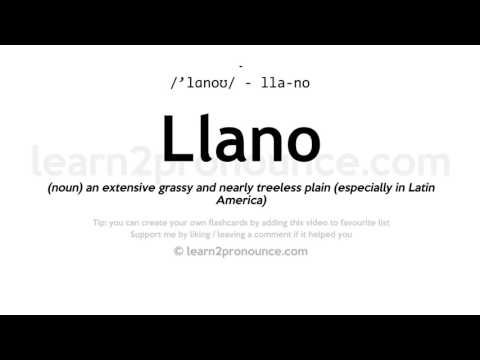 Video: Llano nədir?