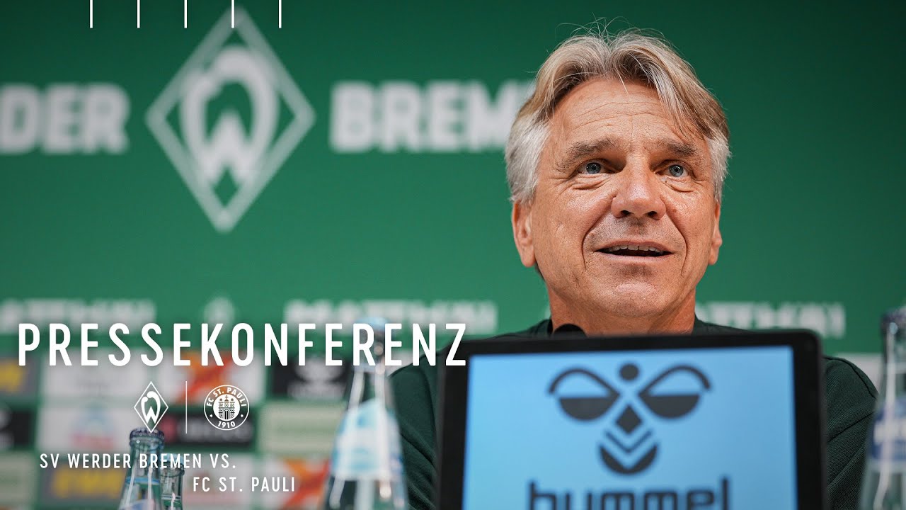 Pressekonferenz mit Horst Steffen vor St. Pauli | SV Werder Bremen - FC St. Pauli